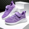 thumbnail image 2 of Quealent Boys Girls Sneakers Non-Slip Lightweight Running Shoes for Kids Breathable Tennis Shoes for Toddler/Little/Big Kid Purple for Size 2, 2 of 5