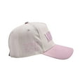 thumbnail image 5 of Visors AURORADY Women’S Mommin Trucker Hat – Retro Two Tone Ponytail Baseball Cap Embroidered Adjustable Hat Great Present for Mom & Women, Sun Visor Hats for Women Pink, 5 of 8