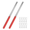 thumbnail image 1 of Uxcell 2-Pack Telescopic Handheld Flagpoles, 5.2ft/1.6m Stainless Steel Handheld Portable Extendable Flagpole [Red], 1 of 7