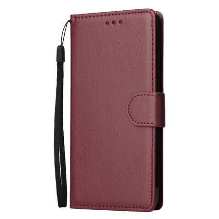 GlorySunshine for HUAWEI P30 lite/nova 4E Flip-type Leather Protective Phone Case with 3 Card Position Buckle Design Phone Cover