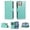 Teal, variant on For Samsung Galaxy S24+ /S24 Plus Leather Zipper Wallet Case 9 Credit Card Slots Cash Money Pocket Clutch Pouch Stand & Strap Cover ,Xpm Phone Case [ Purple ]