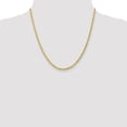 thumbnail image 2 of Diamond2Deal 10K Collier Chaîne en Corde Découpée en Diamant Jaune Gold 3mm pour Femmes 20, 2 of 6
