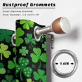 thumbnail image 2 of Outdoor Curtains for Patio Waterproof, Saint Patrick's Day Outdoor Privacy Panels Grommet, Spring Farmhouse Botanical Clovers Blackout Outside Curtains for Porch/Cabana 54"x108", 2 Panels, 2 of 8