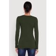 thumbnail image 5 of Women's Basic Long Sleeve Crew Neck T Shirt, 5 of 5