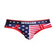 thumbnail image 2 of Calzoncillos tipo bóxer con la bandera estadounidense para hombre, talla XL, rojos., 2 of 7