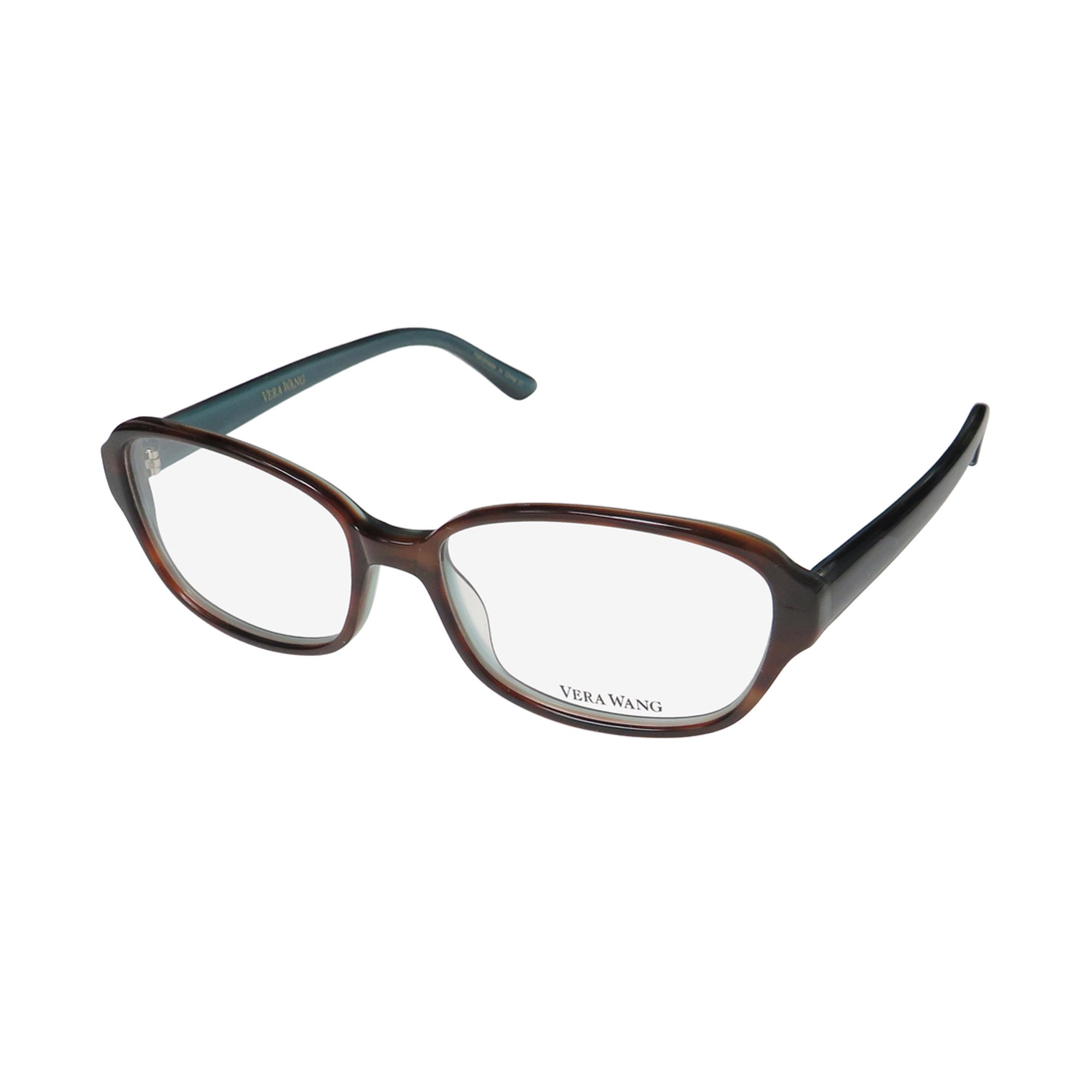 NEW VERA WANG LUXE LUMILDA WOMENS/LADIES DESIGNER FULL-RIM TORTOISE FRAME DEMO LENSES 53-15-135 EYEGLASSES/SPECTACLES