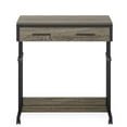 thumbnail image 4 of YYAo End Table, Side End Table,Height Adjustable Desk, Mobile Side Table Portable Desk with Drawers,Gray, 4 of 4