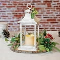 thumbnail image 4 of LED Decorative Lanterns - Set of 3 - Kate Aspen Vintage Rustic Home Décor Lantern Tabel Centerpiece for Wedding, Bridal Shower, Anniversary Party - White/Ivory, 4 of 6