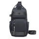 thumbnail image 2 of Bolso Pecho de Viaje de Poliéster Impermeable, Mochila Cruzada para Hombro, Correas Ajustables Transpirables, 33x18x8cm, Negro Gris Verde, 2 of 6