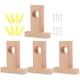 thumbnail image 4 of ColoMX 4 Uds., soporte para barras de cortina de madera, poste para cortina, toallero, soporte para barra de cortina, 4 of 6