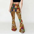 thumbnail image 5 of Cadancy Flare Leggings for Women High Waisted Tummy Control Vintage Boho Patterned Pants Yoga Bell Bottom Trendy Bootcut Cozy Streetwear Trousers, 5 of 9