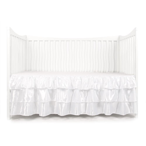 satin crib skirt