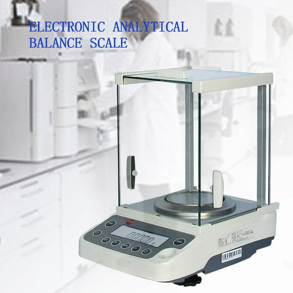 Miumaeov Lab Balance Scale 0.0001g 120g/0.1mg Accuracy LCD Display Scientific Scale for Jewelry Store Lab Pharmacy Chemical Plant