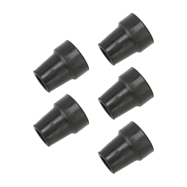 Tip 5pcs Crutch Tip Professional Rubber Replacement Walking Stick Cane Tip Accessory Black 0.7 Inch
