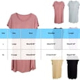 thumbnail image 3 of BUIGTTKLOP Nightgowns for Women Short Sleeve Nightdress Round Neck Sleepshirts Loose Fitted Pajamas Dresses, 3 of 6