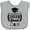 AC-Heather Grey, variant on Inktastic Class of 2038 Grad with Diploma and Graduation Cap Boys or Girls Baby Bib