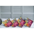 thumbnail image 6 of Ambesonne Floral Throw Pillow Cover 4 Pack, Daisies Peony Gerbera, 18", Multicolor, 6 of 6