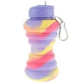 thumbnail image 3 of Bouteille d'Eau Pliable 600 ml Bouteille d'Eau de Voyage en Silicone avec Paille Bouteille d'Eau de Sport Portable Étanche Sans BPA Bouteille d'Eau Réutilisable pour Voyage Gym Camping Randonnée, 3 of 10