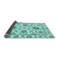 thumbnail image 2 of Ahgly Company Indoor Rectangle Abstract Light Blue Modern Area Rugs, 2' x 5', 2 of 4