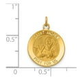 thumbnail image 2 of 14K Yellow Gold Charm Pendant Themed 20 mm 15 Saint Andrew Medal, 2 of 3
