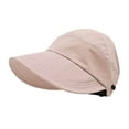 thumbnail image 5 of Women's Summer Sun Hat with Ponytail Hole Breathable Outdoor Wide Brim Shade Cap for Beach Travel Gardening, 5 of 5