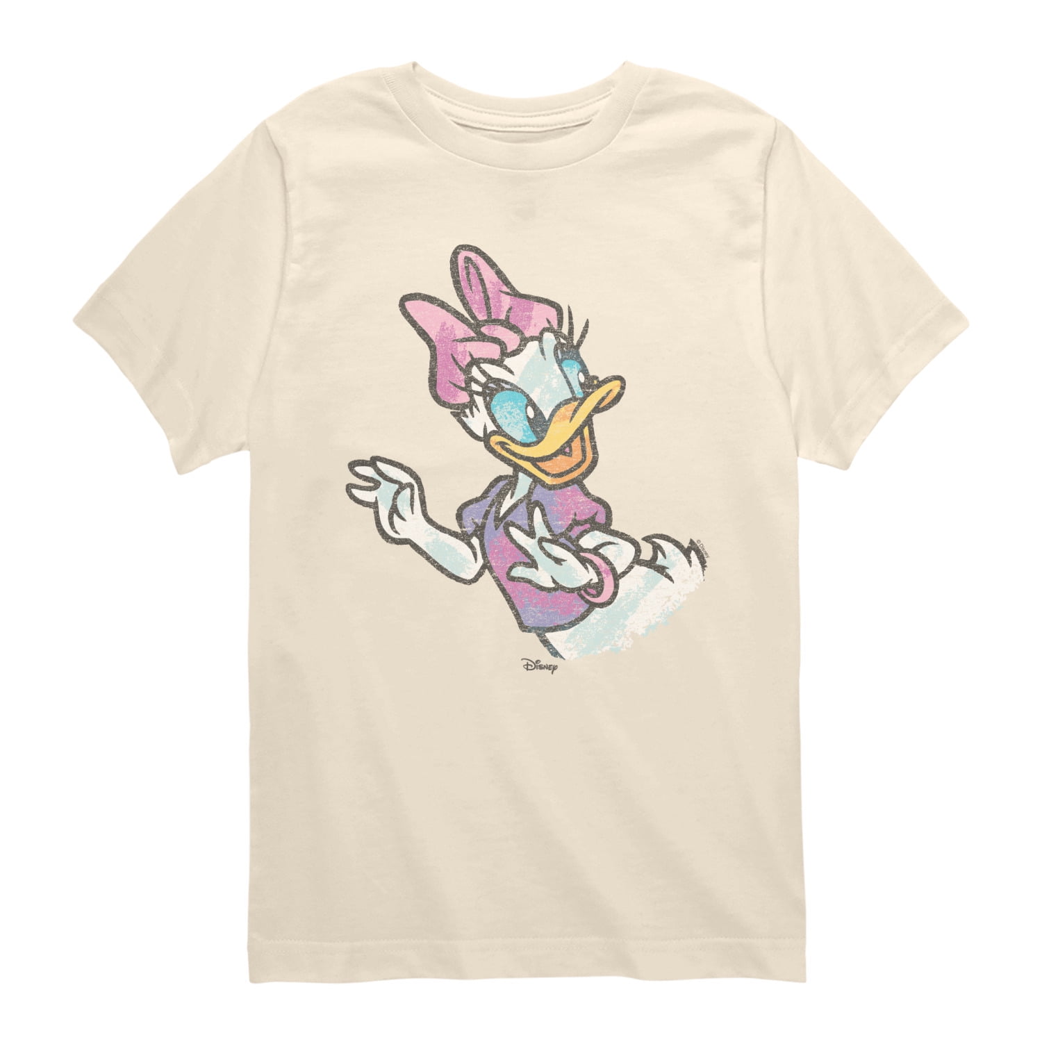 Disney - Daisy Color Sketch Short Sleeve Graphic T-Shirt