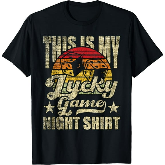 This Is My Lucky Game Night Shirt Tabletop Game Board Gaming T-Shirt