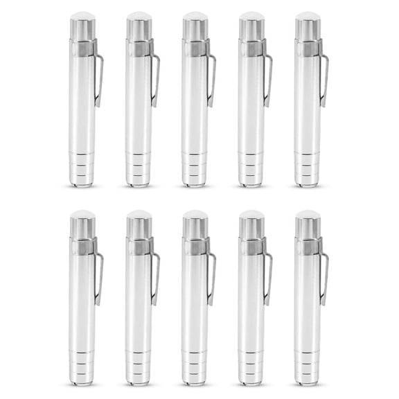 10Pcs Metal Chalk Holder Teacher'S Blackboard Saving Chalk Clip Clutch, Silver