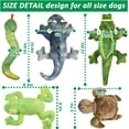 thumbnail image 5 of LECHONG Christmas Dog Toys for Aggressive Chewers, Woodland Series Chewable 5-Piece Stuffed Animal Toys Bundle with Alligator, Frog, Turtle, Lizard, Snake for Chewing (5 Pack), 5 of 8