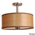thumbnail image 3 of Woodbridge Lighting  Drum - Veneer 3-light Semi-flush Mount Grey, 3 of 4
