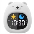 thumbnail image 1 of Reloj Despertador para Niños con Forma de Oso, Reloj de Entrenamiento para Dormir para Niños Pequeños, Luz de Noche Táctil para el Dormitorio de los Niños, 1 of 5