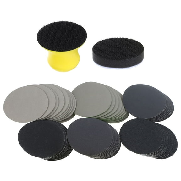62 Pcs Sanding Discs Assorted 100 To 50000 Grits Wet Dry Sander Pads With Shank Backing Plate And Hook And Buffering Pad For Drill Rotary Tools Attachment