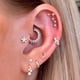 thumbnail image 2 of 1PC Pendientes De Piercing De Oreja Para Mujeres Circón Estrella Tragus Hélice Accesorios Para El Cuerpo Joyería CC00, 2 of 4