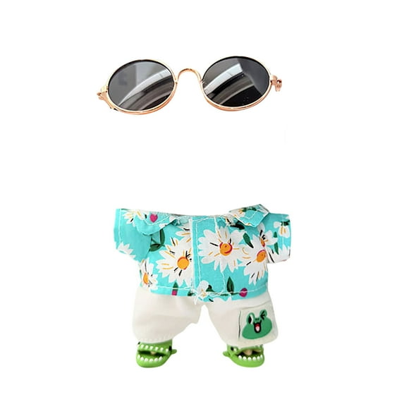 Hearth & Gear Breloques de Poupée 17 cm Ensemble d'Accessoires de Tenue de Mode Mini Vêtements de Poupée Kit de Décorations pour Exposition et Tissu Doux Ornements Style Fête Mignon (Poupée Non Incluse) Poupées Fashionistas Bébés