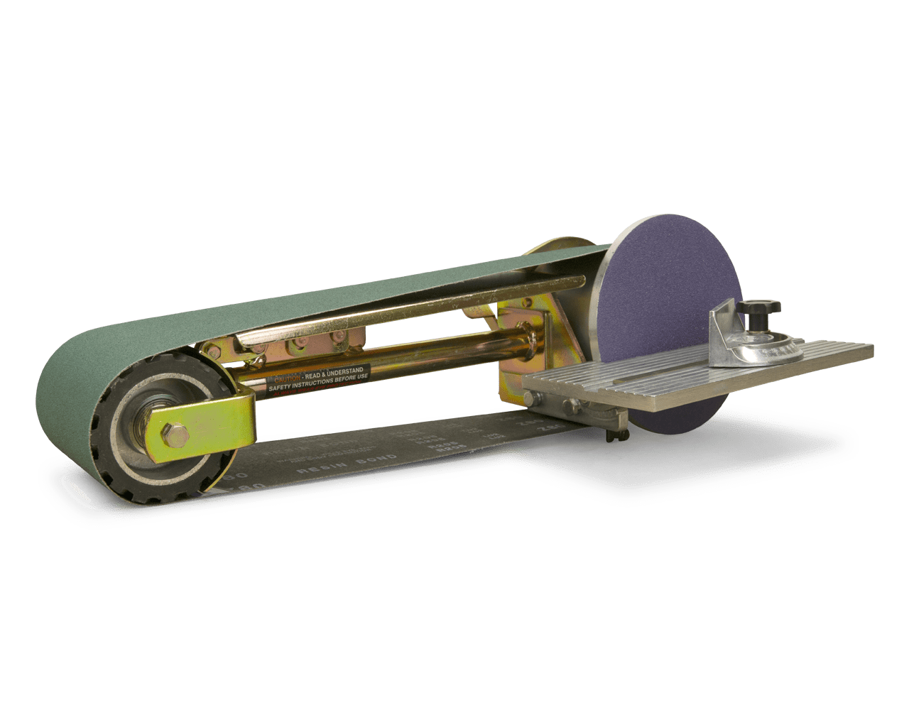 Multi Tool USA 4'' x 48'' Belt, 7'' Disc Grinder Attachment w/ Mitre