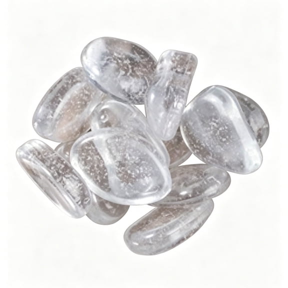 Fareti 50 Pack Transparent Glowing Stones 22mm, Super Bright Luminous Resin Pebbles for Aquarium Landscaping, Garden Path, Flower Pot Decoration