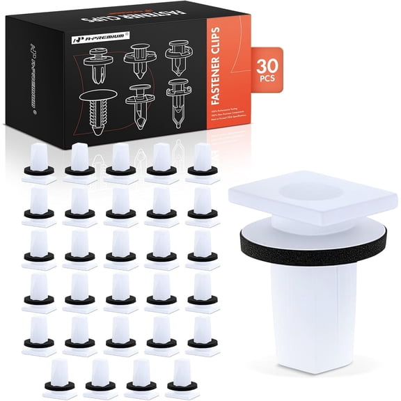 A-Premium 30-Pack Trim Panel with Sealer Car Retainer Fastener Push Pin Clips Compatible with Hyundai Santa Fe 2013-2024