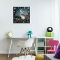 thumbnail image 3 of Stupell Industries Hedgehog Under Forest Moon Animals Painting Wrapped Canvas Art Print Wall Art, 24 x 24, 3 of 8