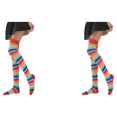 thumbnail image 4 of Jumpingount Medias Pantimedias Calcetines altos iris Muslo Juego de rol Fiesta Mascarada Type17 NO17, 4 of 6