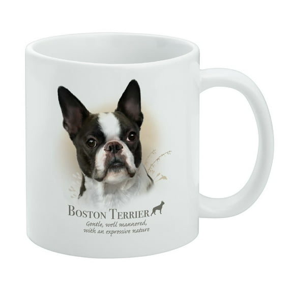 Boston Terrier Dog Breed White Mug
