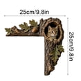 thumbnail image 3 of LOWLHOME Animals Tree Hollow Door Topper, Woodland Animal Door Frame Decoration, Textured Resin Tree Trunk Design, Whimsical Nature Accent For Entryways And Cozy Homes, 3 of 7