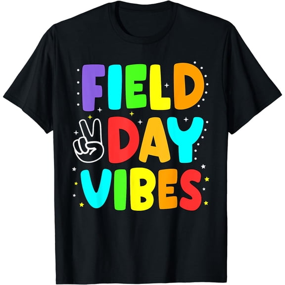 Field Day Vibes Funny For Teacher Kids Happy Field Day T-Shirt