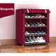 thumbnail image 1 of Estante para zapatos de almacenamiento no tejido, soporte organizador para gabinete de pasillo, 3/4/5/6/8 capas Yeacher Repisa de zapatos, 1 of 6
