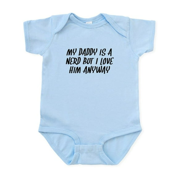 CafePress - My Daddy Is A Nerd Body Suit - Baby Light Bodysuit, Size Newborn - 24 Months
