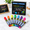 8 Pack, variant on 12 Pack Liquid Chalk Markers, Neon Erasable For Whiteboards, Chalkboards, Glass, Mirrors, Car Windshields