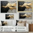 thumbnail image 4 of Designart "Meditating In The Black And Gold Abstraction I" Abstract Painting Canvas Art Print, 4 of 7
