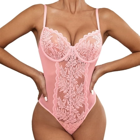 

Women s Pink Valentine s Lingerie M