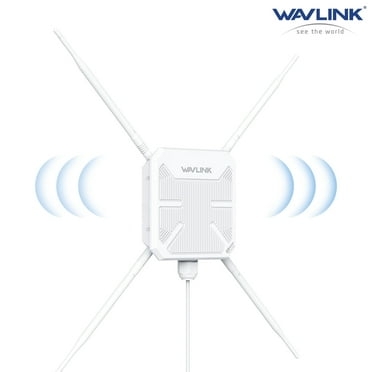 WAVLINK AC1200 WiFi 5 Outdoor Access Point, Long-Range Weatherproof Dual-Band WiFi Extender with PoE, Gigabit Port, Supports AP/Repeater/Mesh Modes for Courtyard, Fish Finder