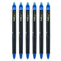 Pilot FriXion Synergy Clicker Retractable & Erasable Gel Ink Pens, 0.5mm Extra Fine Point, Blue Ink, 6-pack