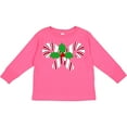 thumbnail image 3 of Inktastic Candy Canes and Holly Christmas Boys or Girls Long Sleeve Toddler T-Shirt, 3 of 5